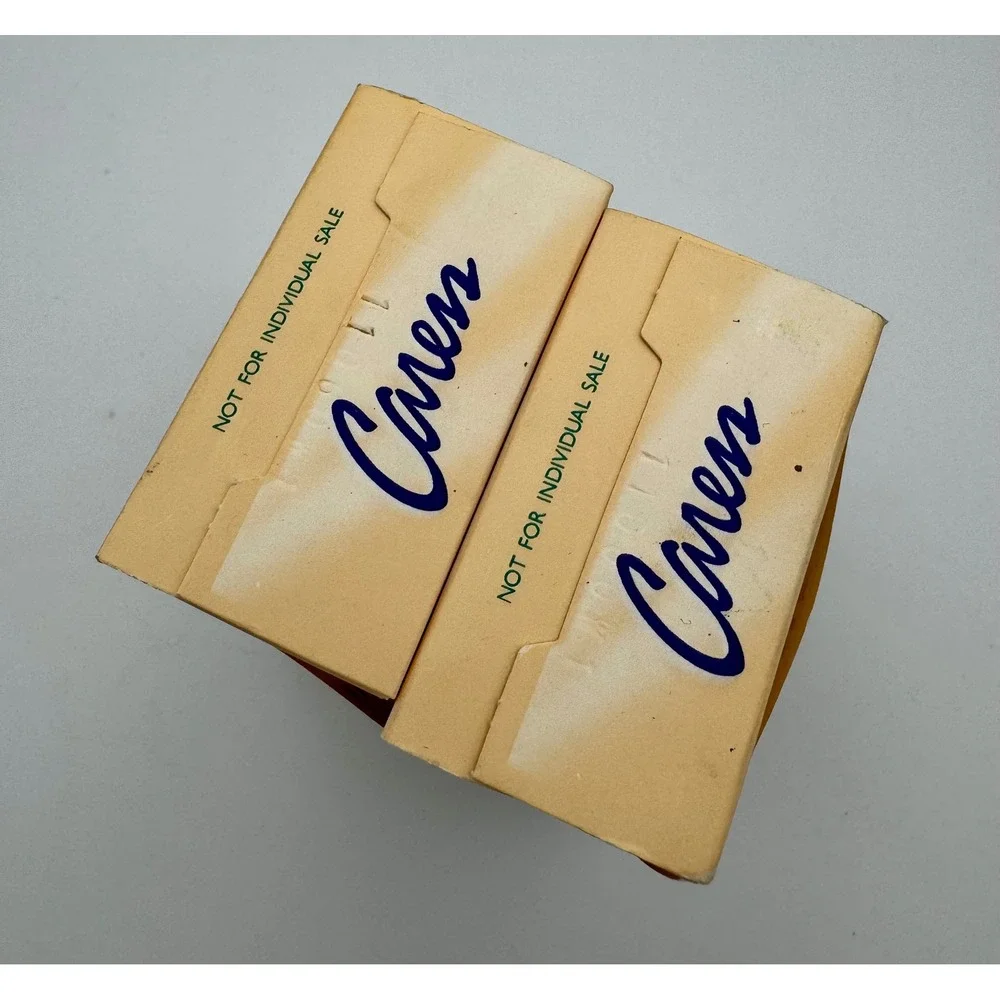 Vintage 1990s Caress Soap Natures Silk Original Peach Formula 2 Bar Pack Prop